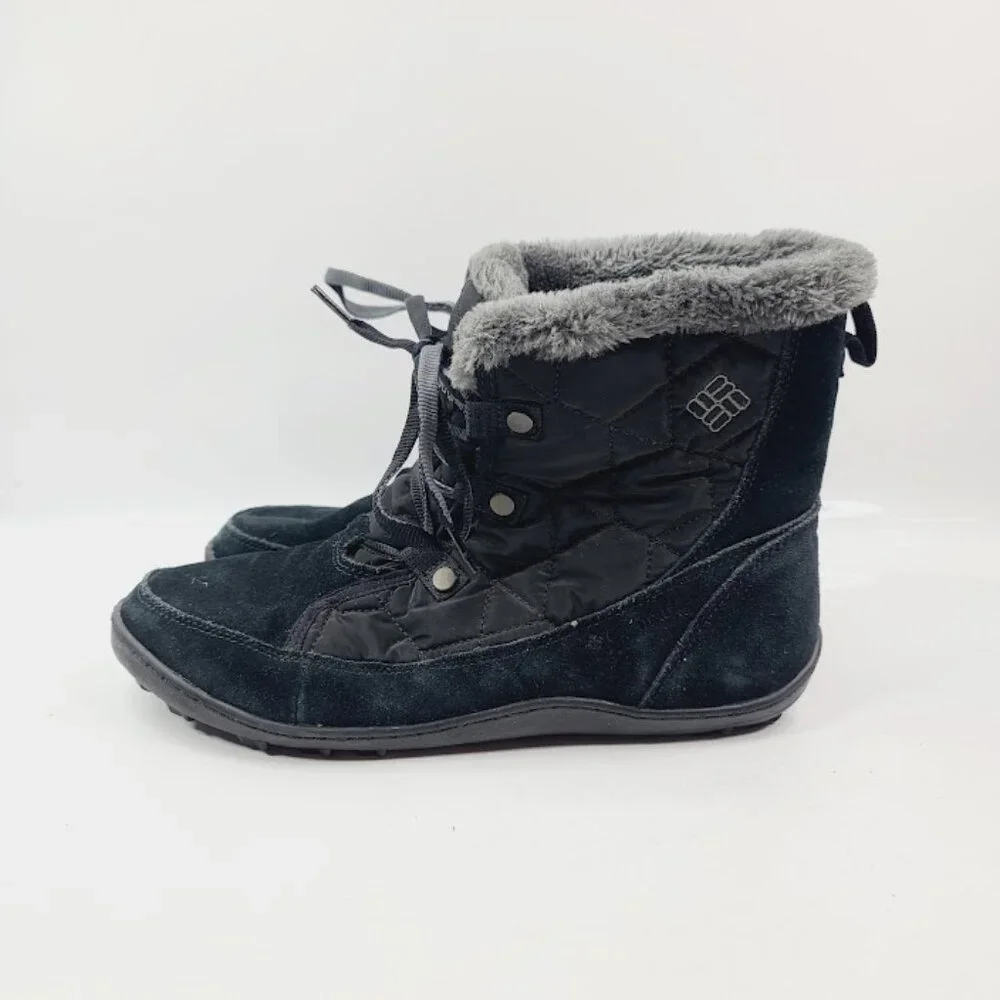 Columbia Women's‎ Black Minx Shorty BL1593-010 Omni-Heat Ankle Winter Boot Sz 11